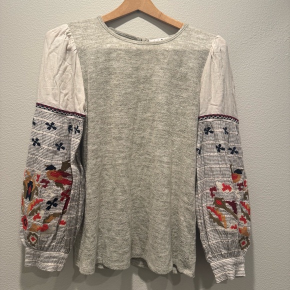 THML Sweaters - THML Heather Gray Knit Top